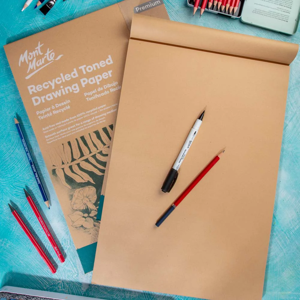 Recycled Toned Drawing Paper A3 25 Sheets 170gsm - Image 8