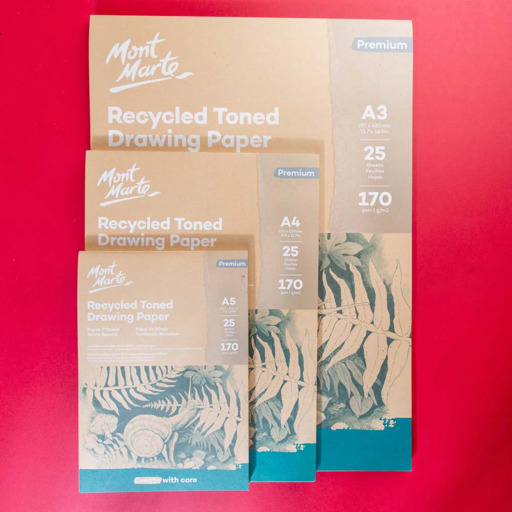 Recycled Toned Drawing Paper A3 25 Sheets 170gsm - Image 9