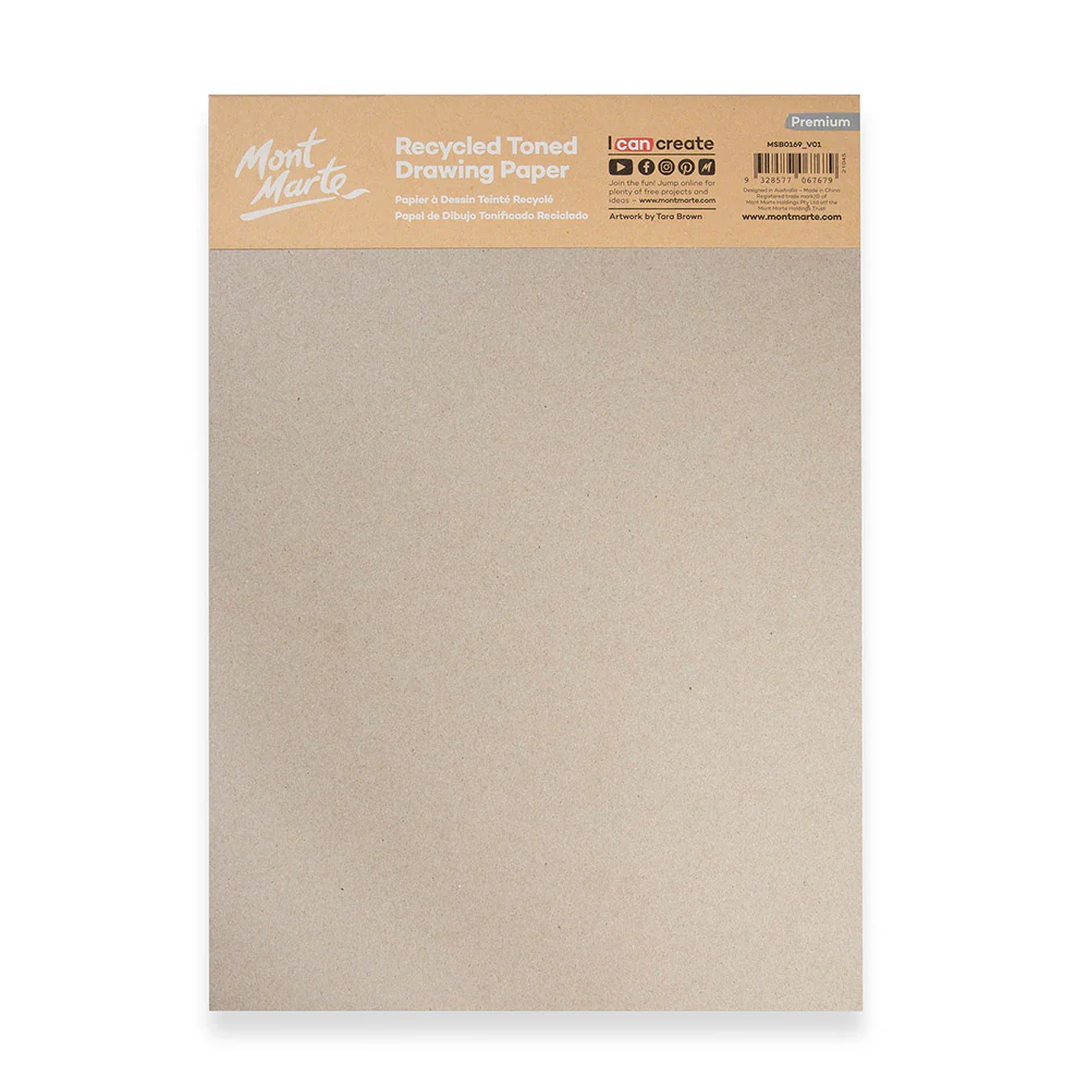 Recycled Toned Drawing Paper A4 25 Sheets 170gsm - Image 4