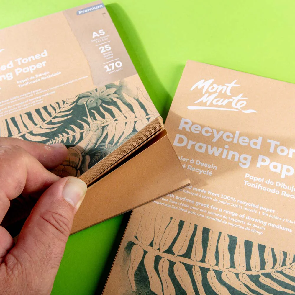 Recycled Toned Drawing Paper A4 25 Sheets 170gsm - Image 5