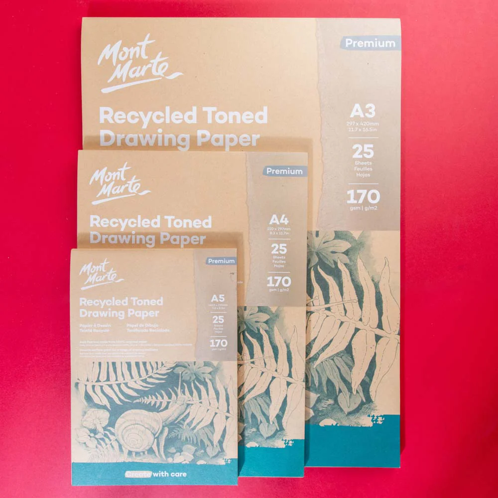 Recycled Toned Drawing Paper A4 25 Sheets 170gsm - Image 9