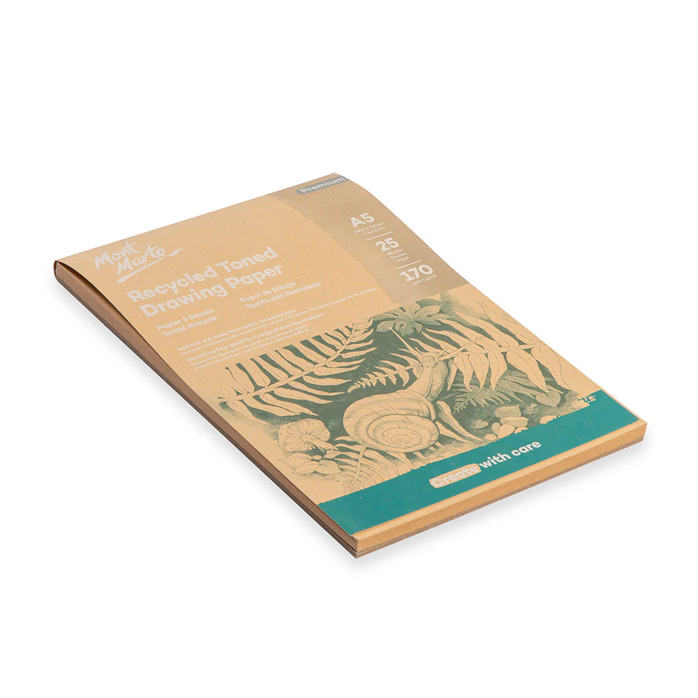 Recycled Toned Drawing Paper A5 25 Sheets 170gsm - Image 3