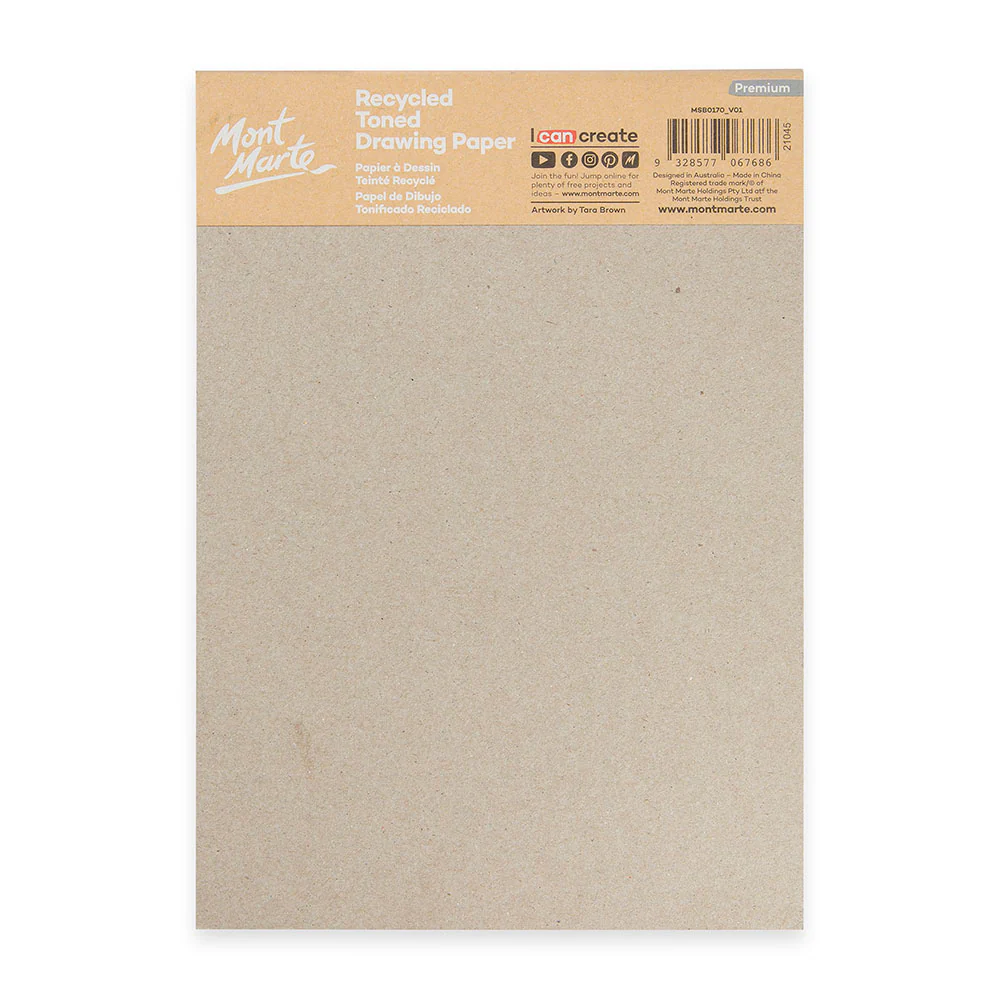 Recycled Toned Drawing Paper A5 25 Sheets 170gsm - Image 4