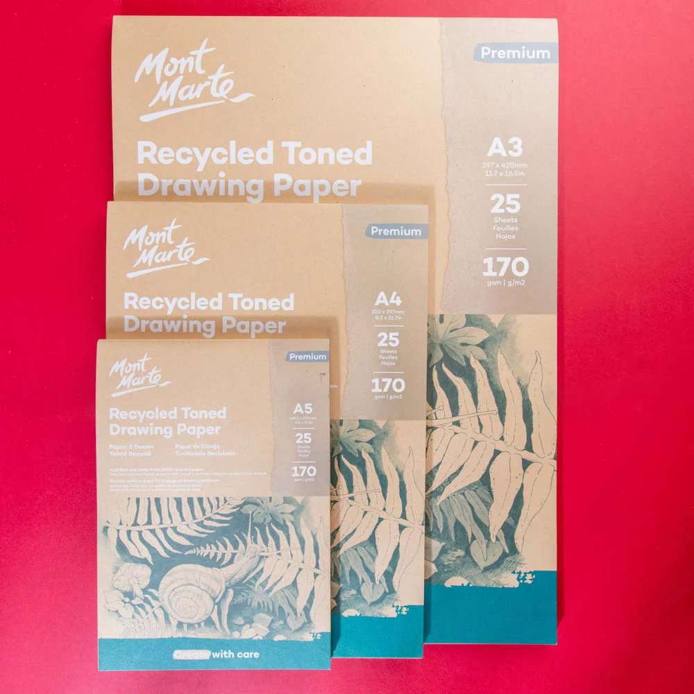 Recycled Toned Drawing Paper A5 25 Sheets 170gsm - Image 9