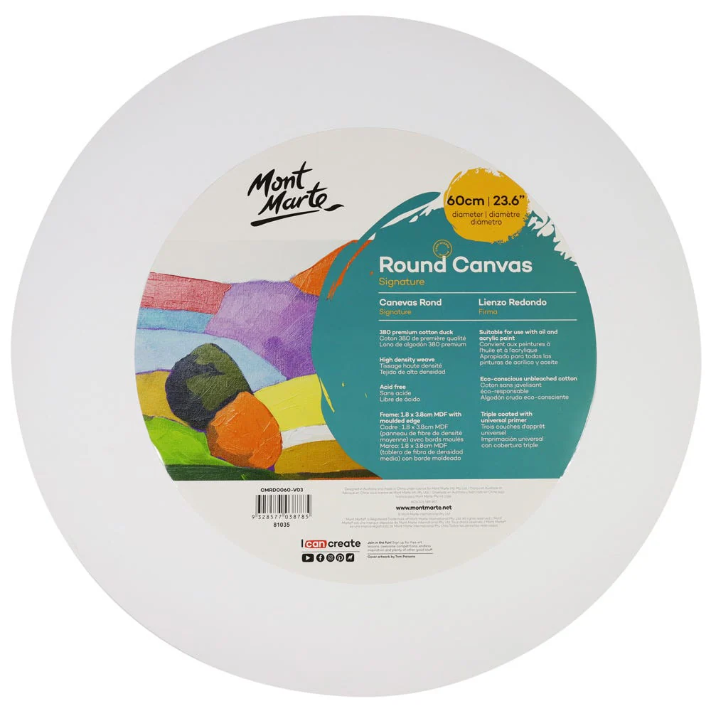 Round Canvas Signature 60cm (23.6in)