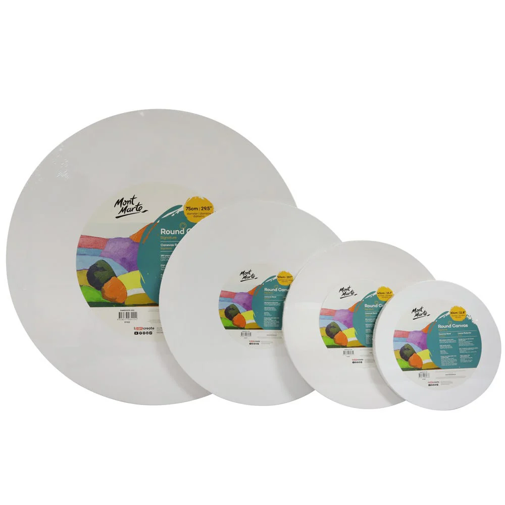 Round Canvas Signature 75cm (29.5in) - Image 6