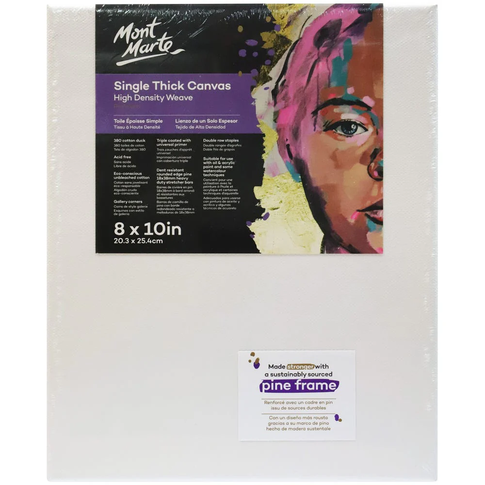Single Thick Canvas Premium 20.3 x 25.4cm (8 x 10in)