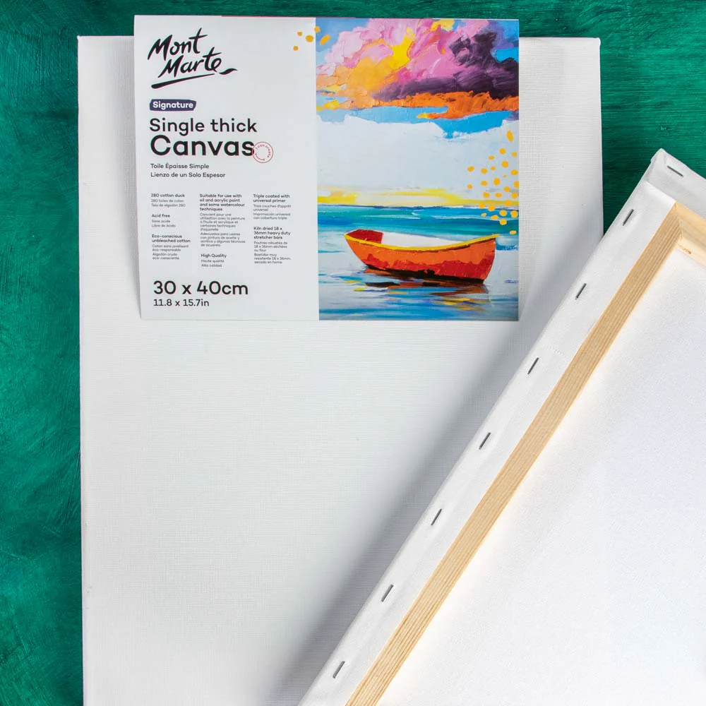 Single Thick Canvas Signature 30 x 40cm (11.8 x 15.7in) 2 Pack - Image 5