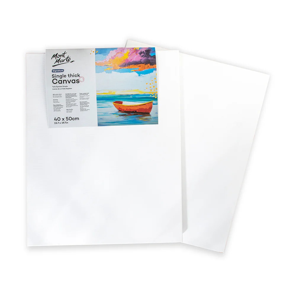 Single Thick Canvas Signature 40 x 50cm (15.7 x 19.7in) 2 Pack - Image 2