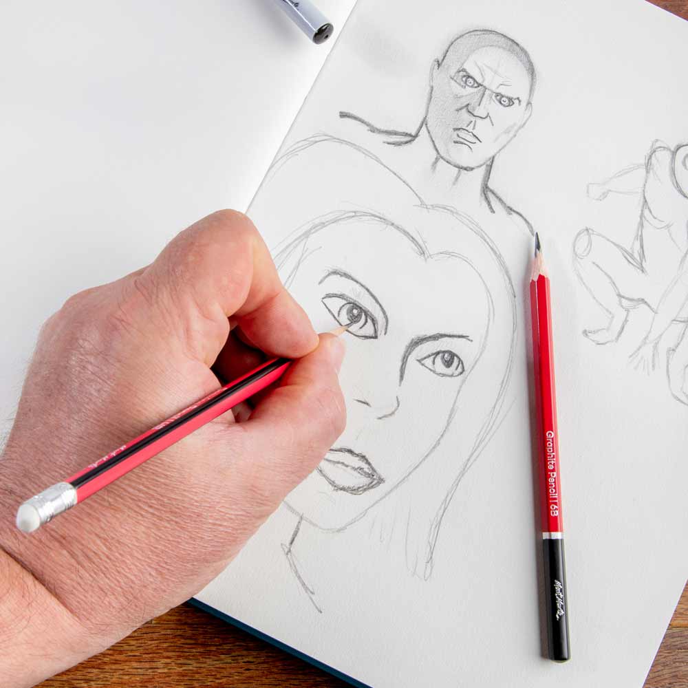 Sketch Book Signature A4 220 Pages 110gsm - Red - Image 6
