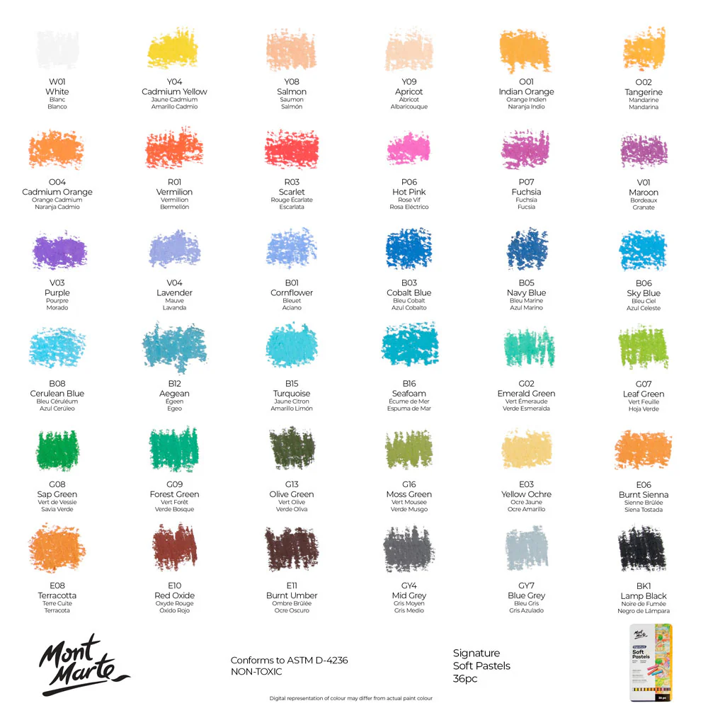 Soft Pastels in Tin Box Signature 36pc - Image 10