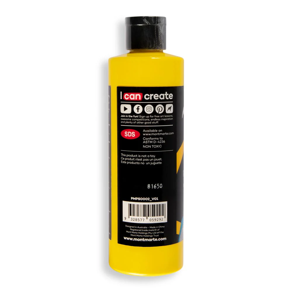 SuperCell Pouring Paint Premium 240ml - Bright Yellow - Image 4