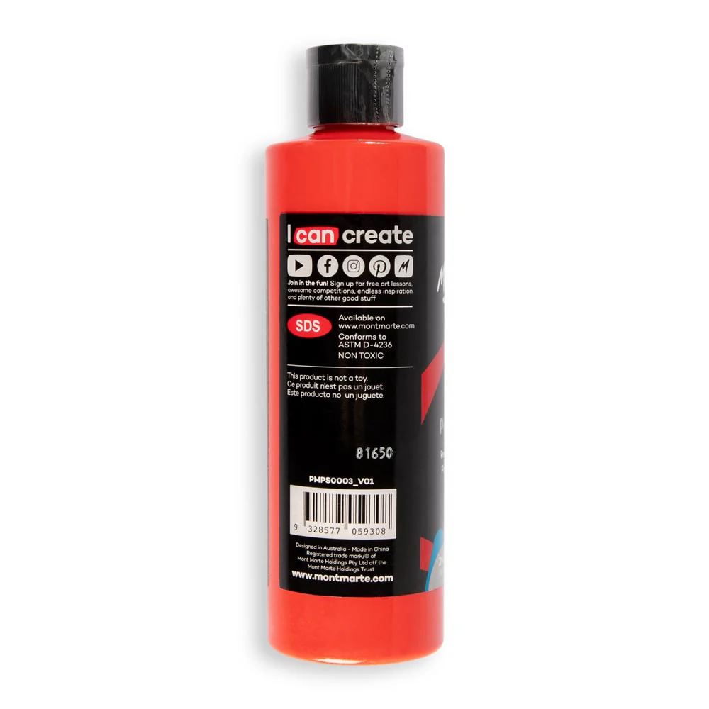 SuperCell Pouring Paint Premium 240ml -  Cadmium Red - Image 4