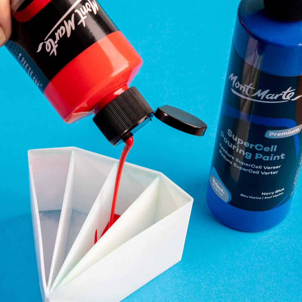 SuperCell Pouring Paint Premium 240ml -  Cadmium Red - Image 7