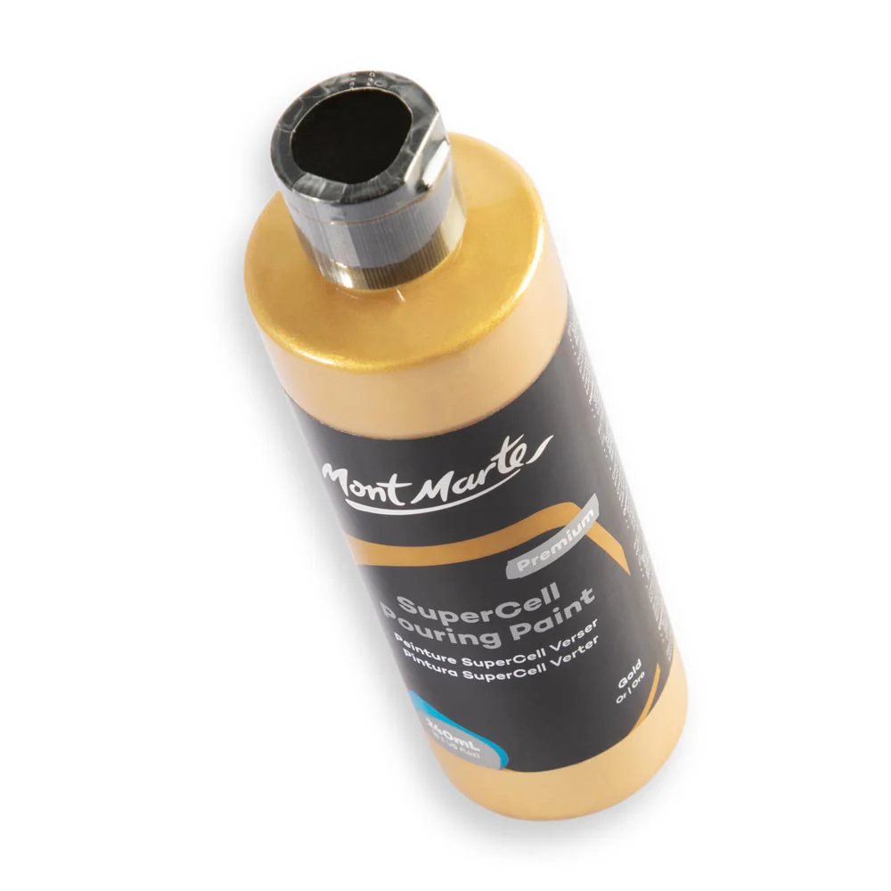 SuperCell Pouring Paint Premium 240ml - Gold - Image 3