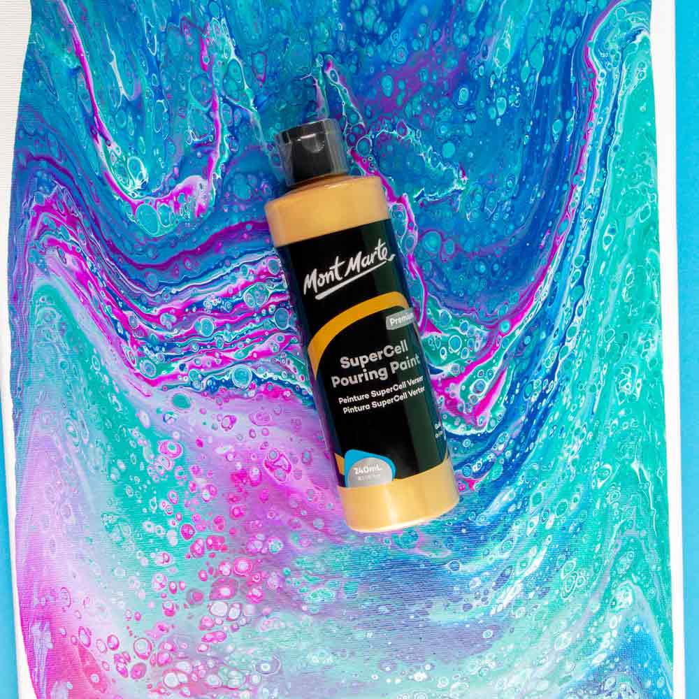 SuperCell Pouring Paint Premium 240ml - Gold - Image 5