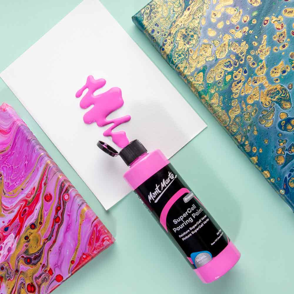SuperCell Pouring Paint Premium 240ml - Hot Pink - Image 2