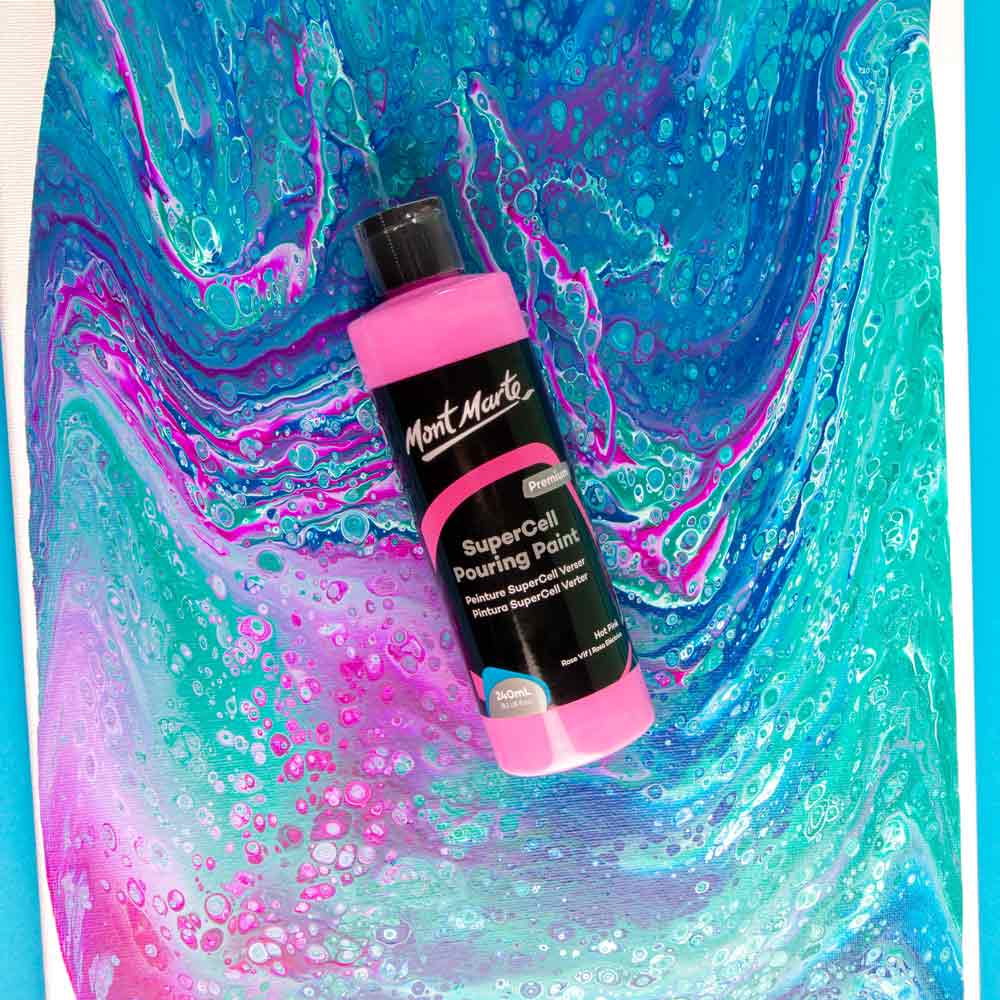 SuperCell Pouring Paint Premium 240ml - Hot Pink - Image 5