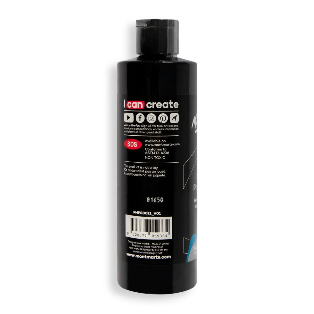 SuperCell Pouring Paint Premium 240ml - Lamp Black - Image 4