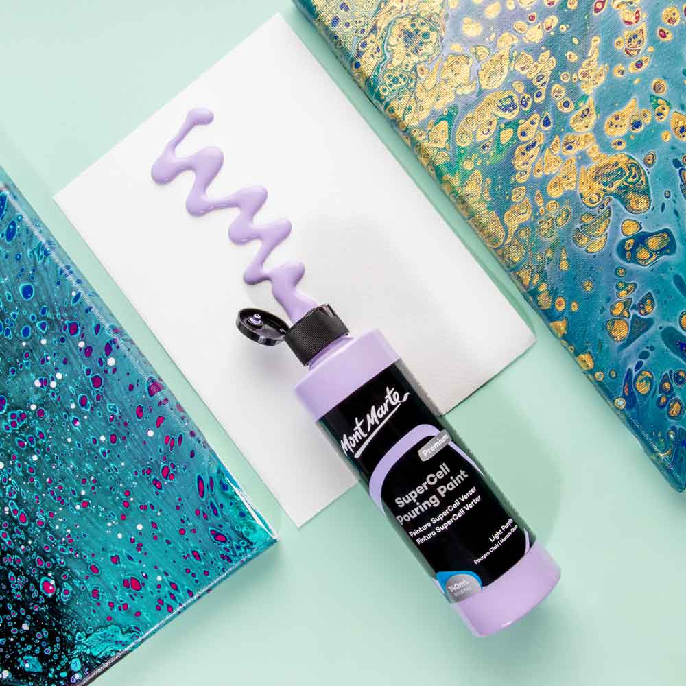 SuperCell Pouring Paint Premium 240ml - Light Purple - Image 2