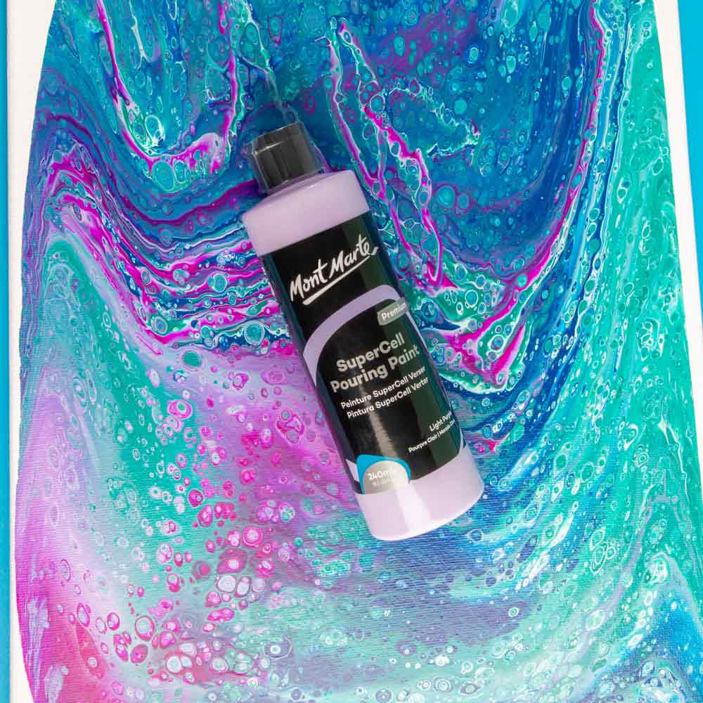 SuperCell Pouring Paint Premium 240ml - Light Purple - Image 5