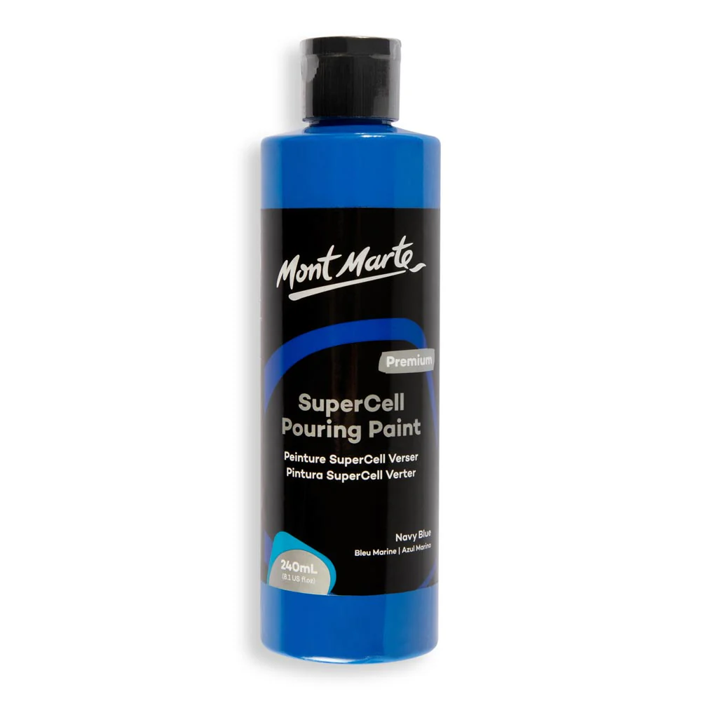 SuperCell Pouring Paint Premium 240ml - Navy Blue