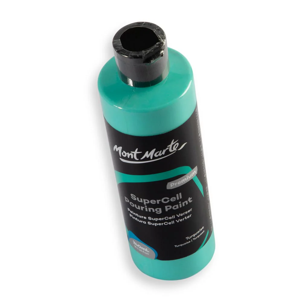 SuperCell Pouring Paint Premium 240ml - Turquoise - Image 3
