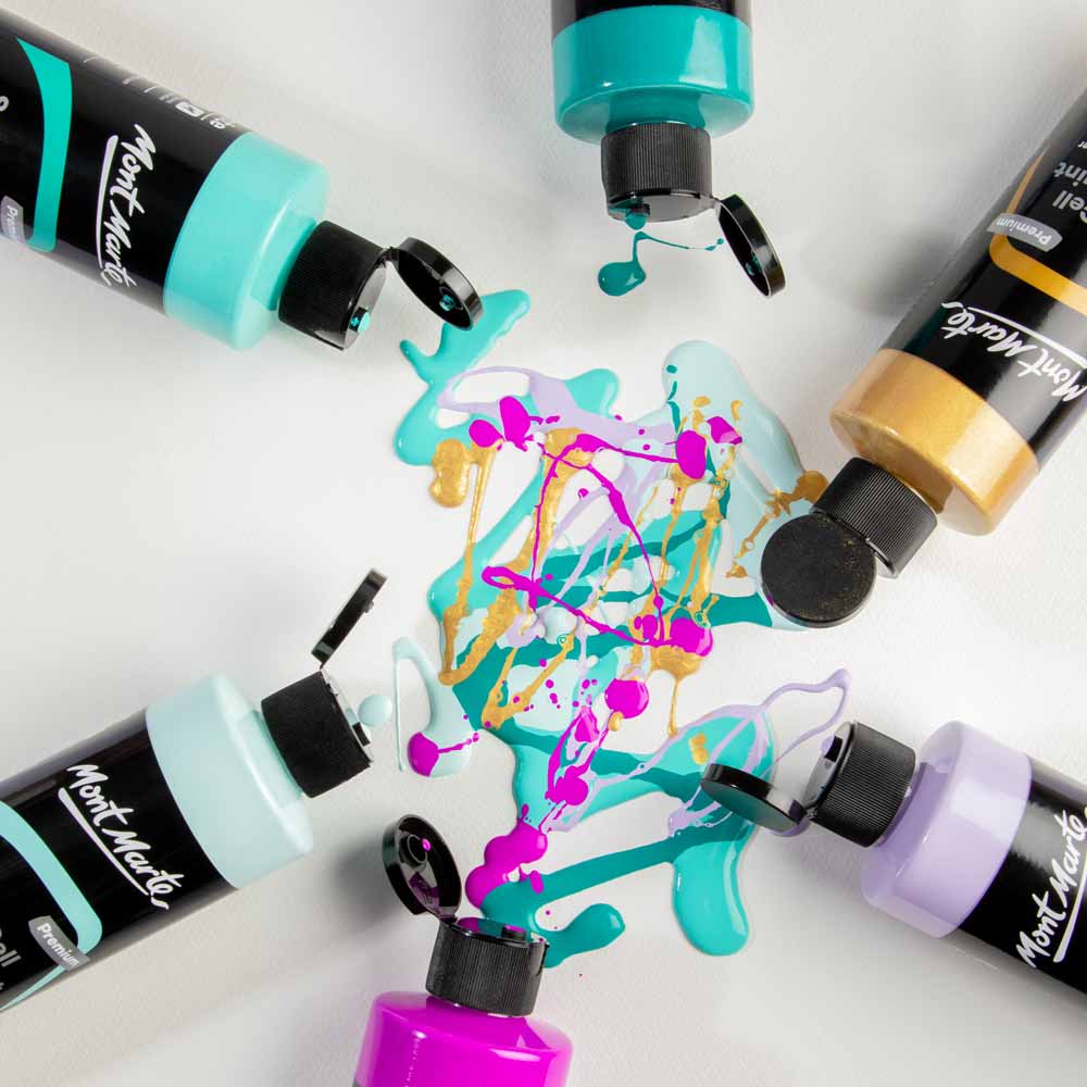 SuperCell Pouring Paint Premium 240ml - Turquoise - Image 6