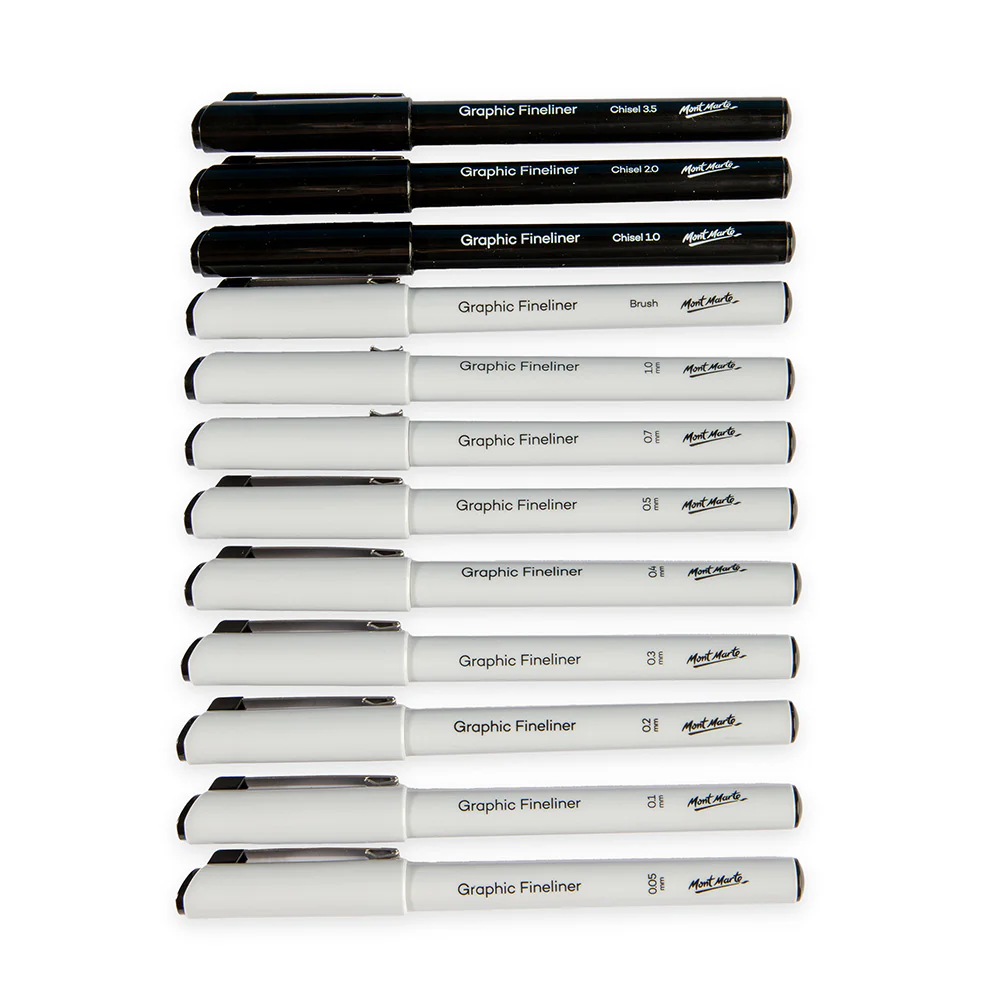 Technical Drawing Pens Premium 12pc - Image 2