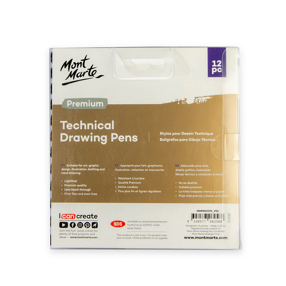Technical Drawing Pens Premium 12pc - Image 4