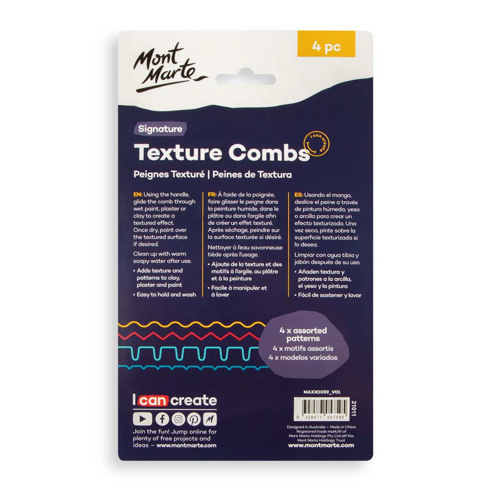 Texture Combs Signature 4pc - Image 4