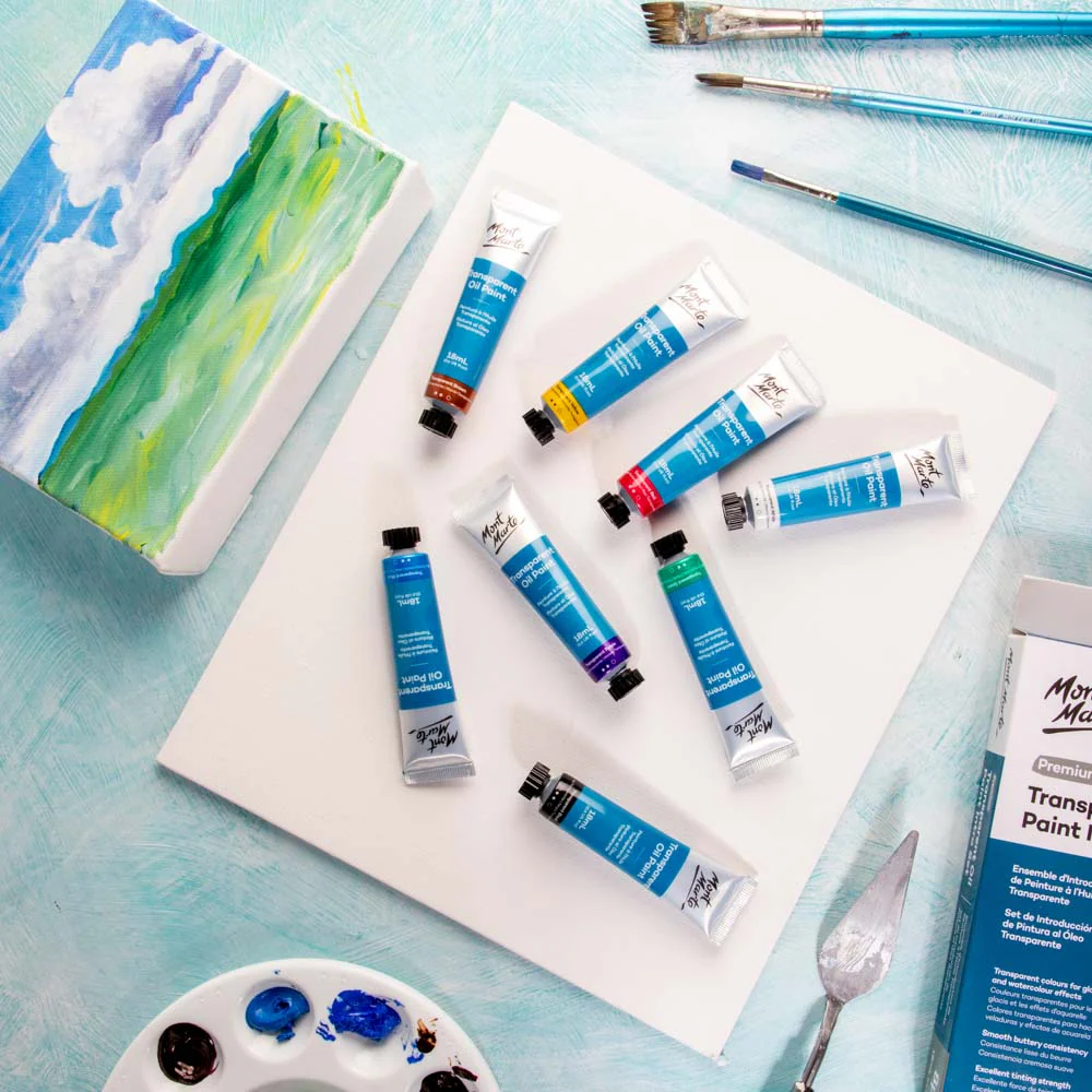 Transparent Oil Paint Intro Set Premium 8pc x 18ml - Image 10