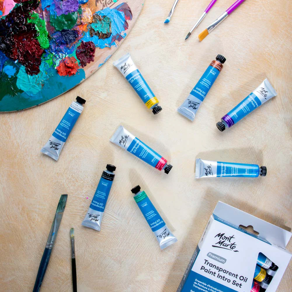 Transparent Oil Paint Intro Set Premium 8pc x 18ml - Image 9