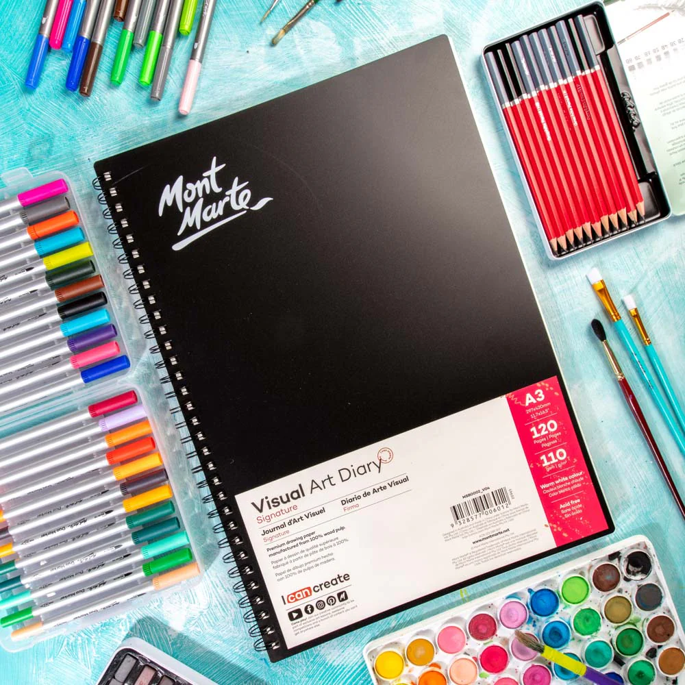 Visual Art Diary Signature 110gsm A3 120 Page - Image 8