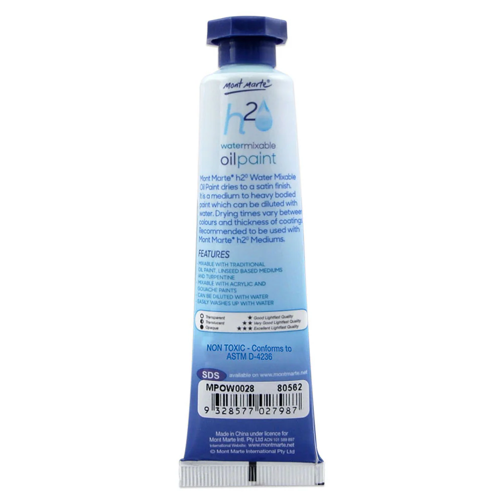 Water Mixable Oil Paint 37ml - Light Green - Image 2