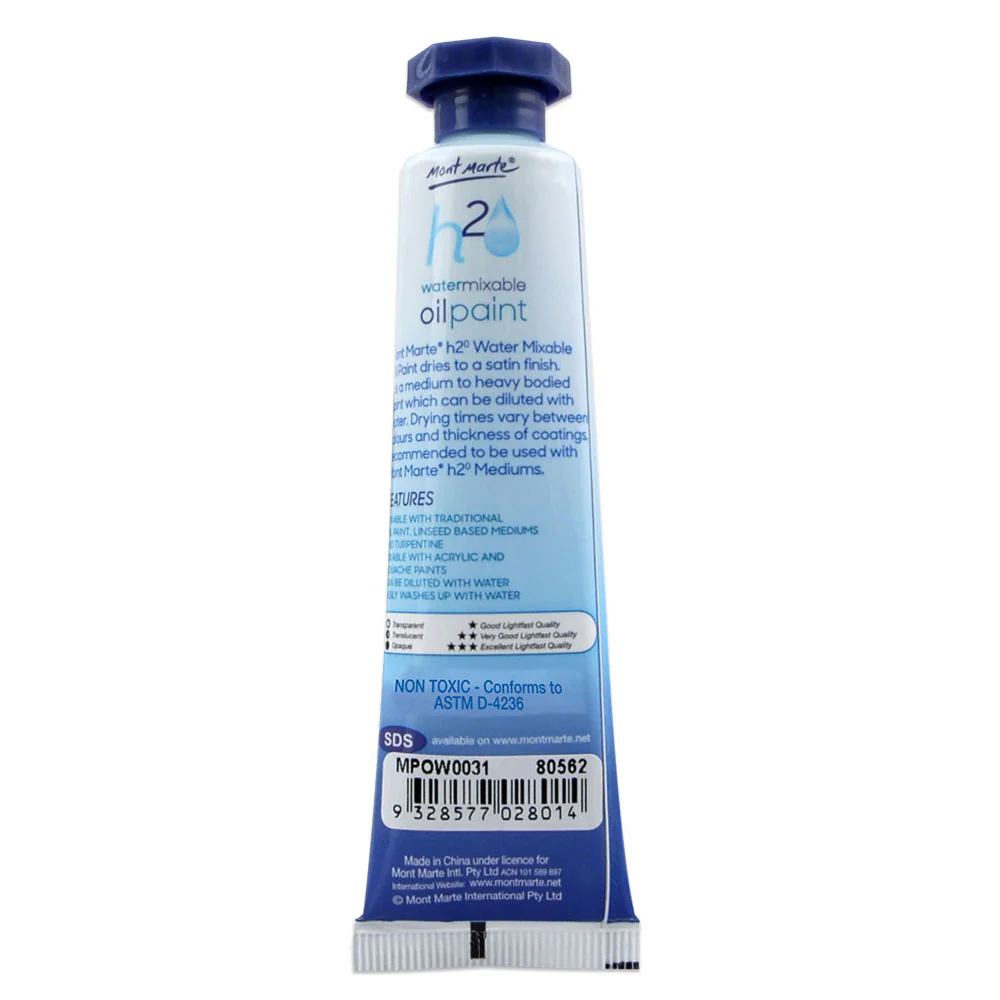 Water Mixable Oil Paint 37ml - Olive Green - Image 2