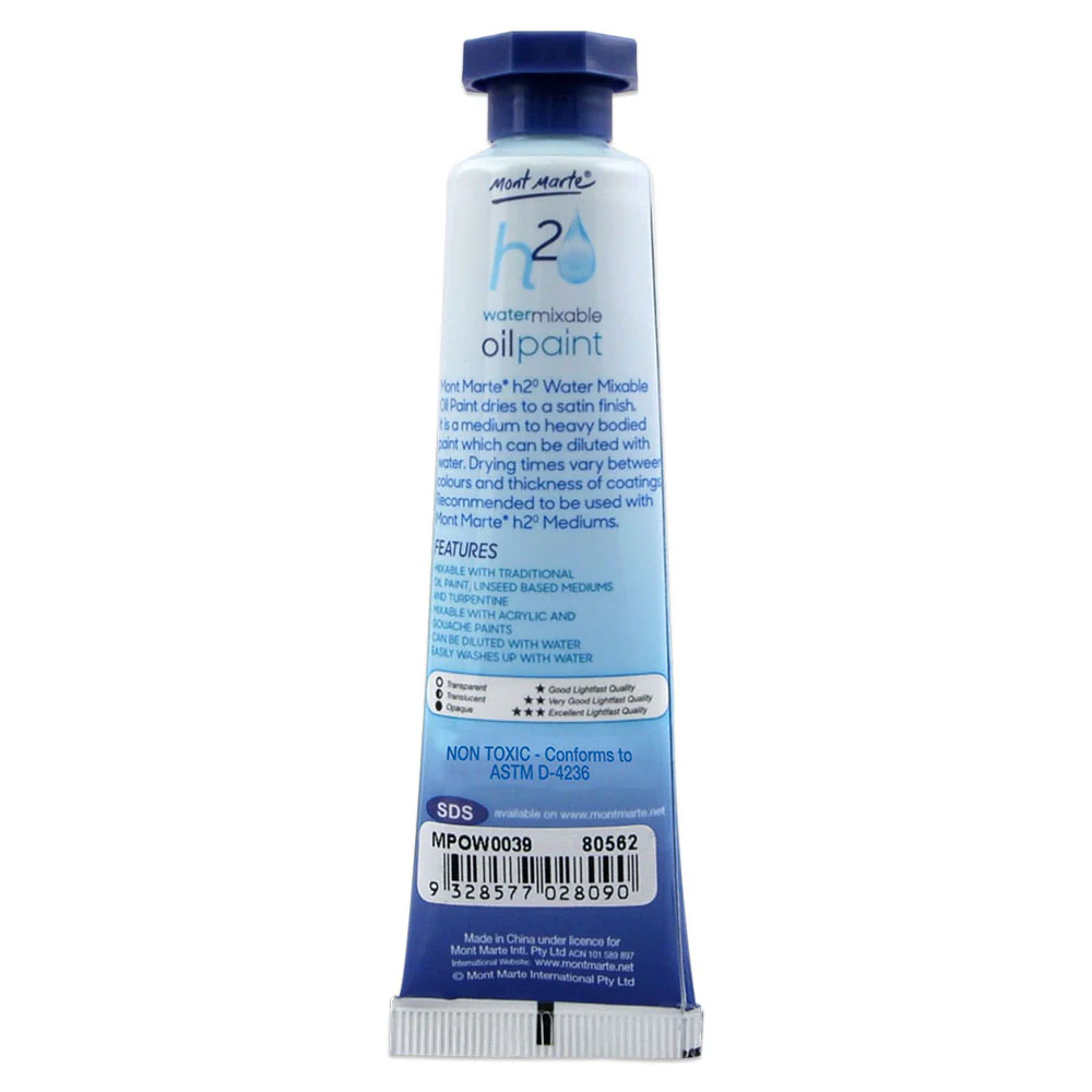 Water Mixable Oil Paint 37ml - Paynes Grey - Image 2