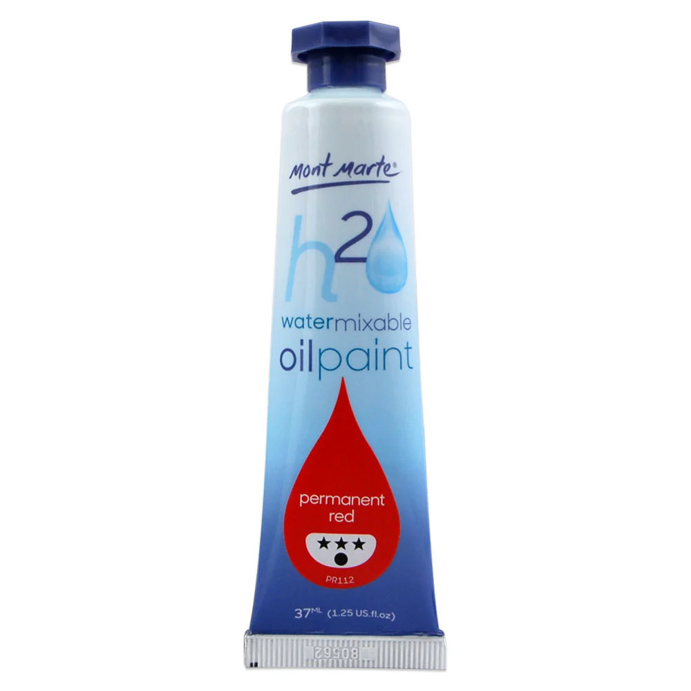 Water Mixable Oil Paint 37ml - Permanent Red