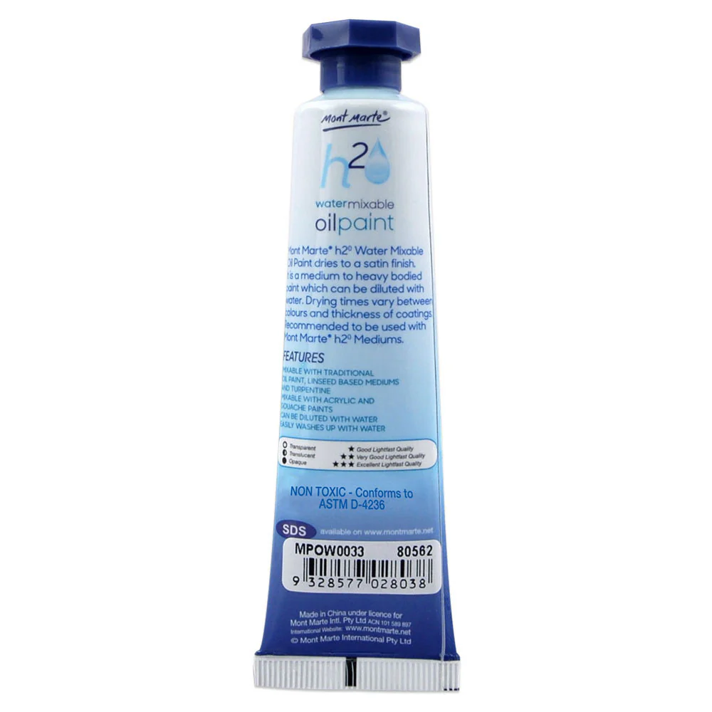 Water Mixable Oil Paint 37ml - Phthalo Green - Image 2