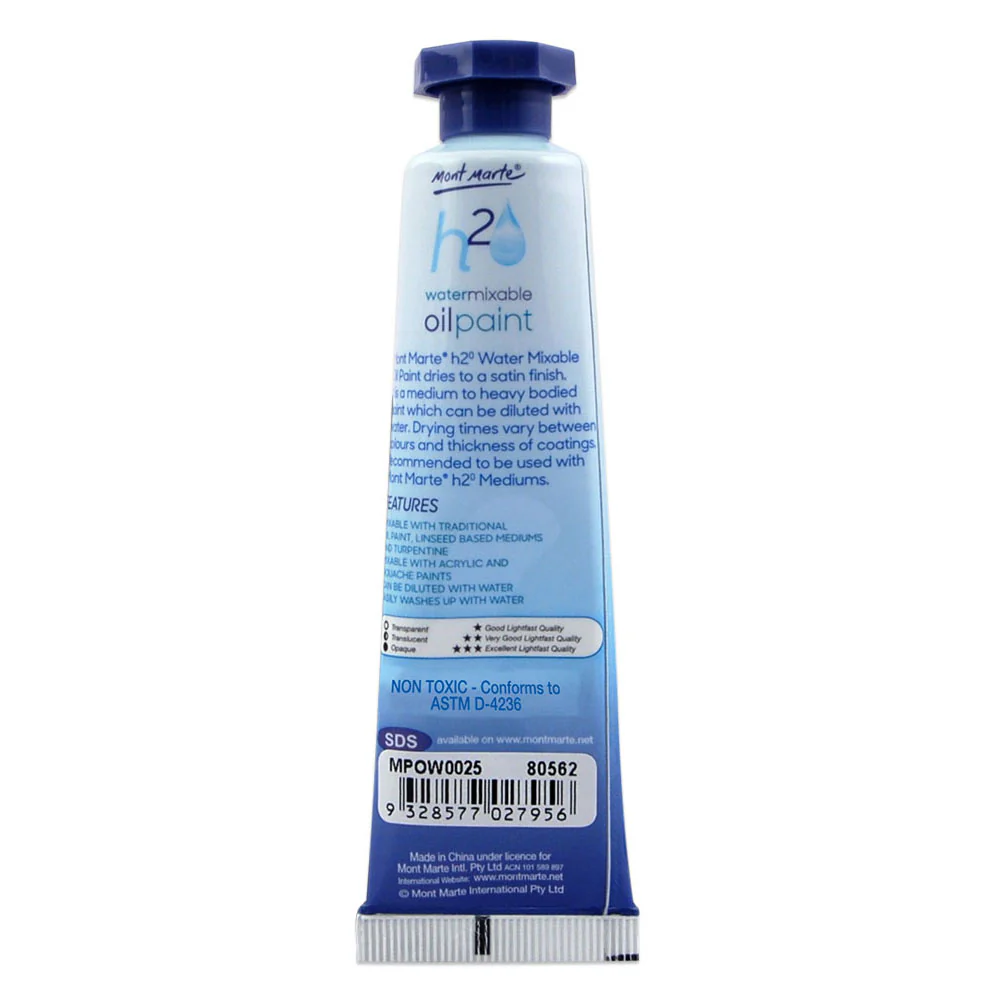 Water Mixable Oil Paint 37ml - Prussian Blue - Image 2