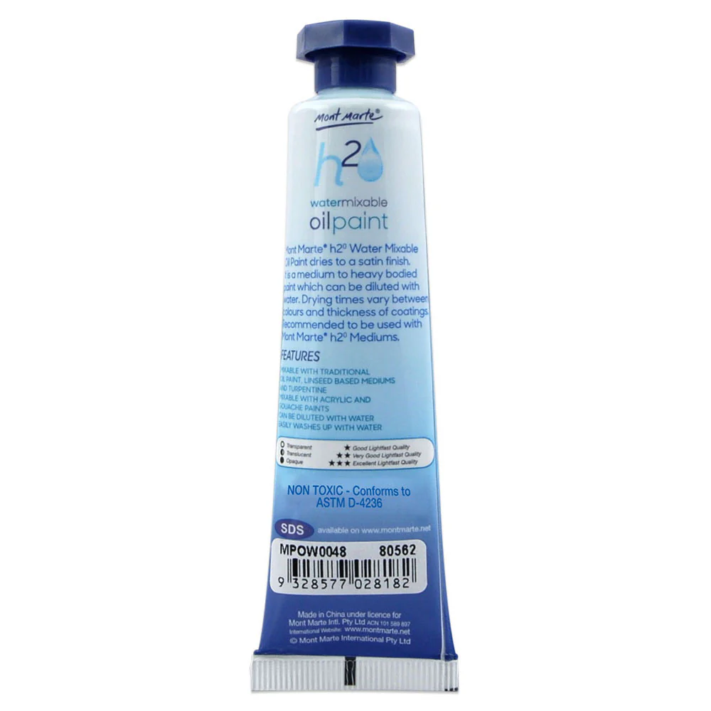 Water Mixable Oil Paint 37ml - Trans Brown - Image 2