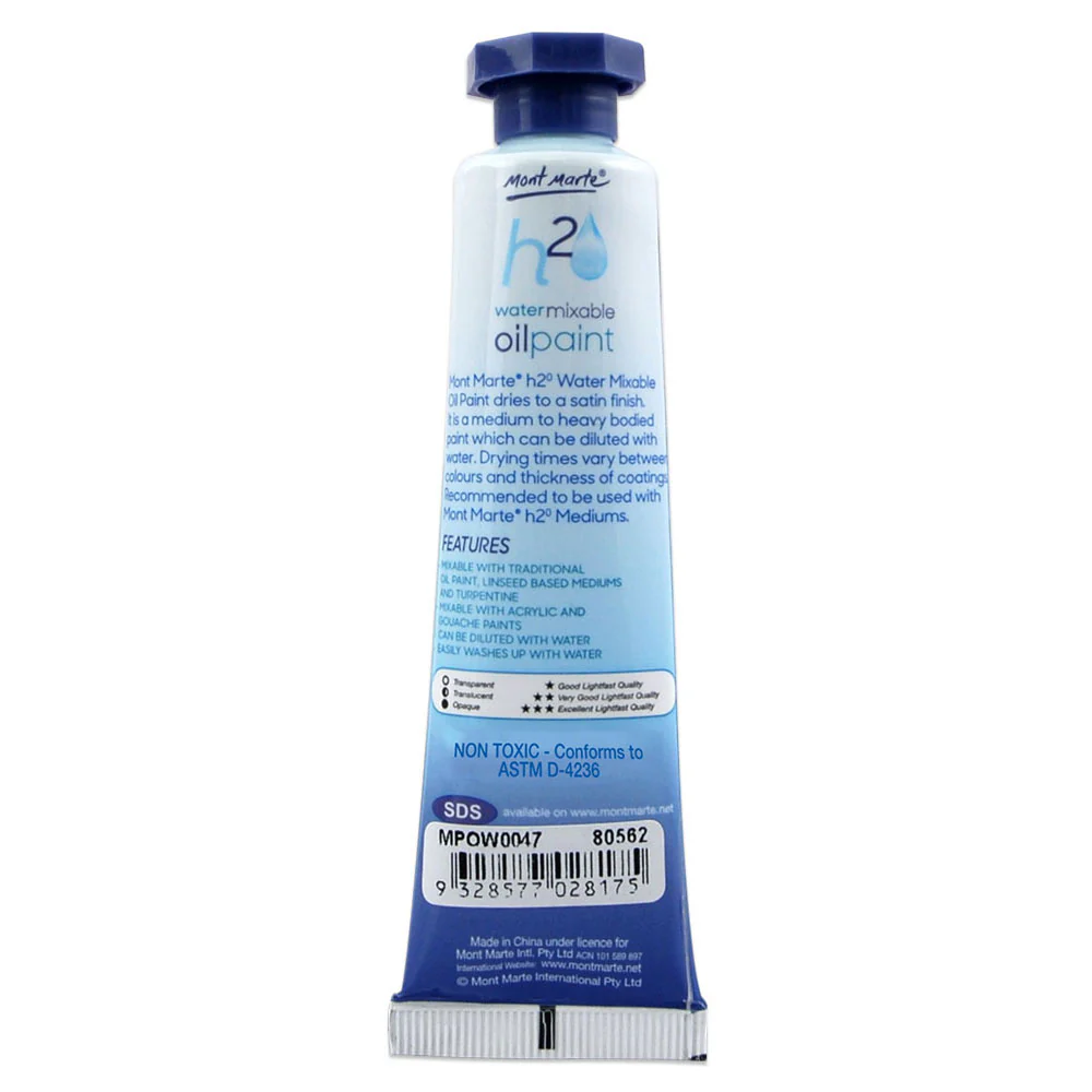 Water Mixable Oil Paint 37ml - Trans Green - Image 2