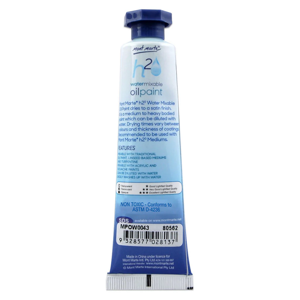 Water Mixable Oil Paint 37ml - Trans Yellow - Image 2