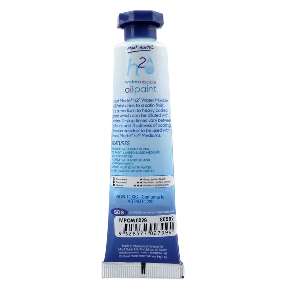 Water Mixable Oil Paint 37ml - Turquoise - Image 2