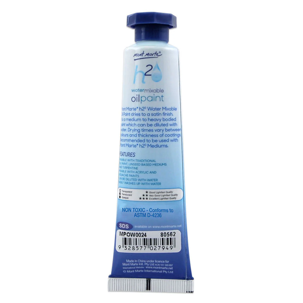 Water Mixable Oil Paint 37ml - Ultramarine Blue - Image 2
