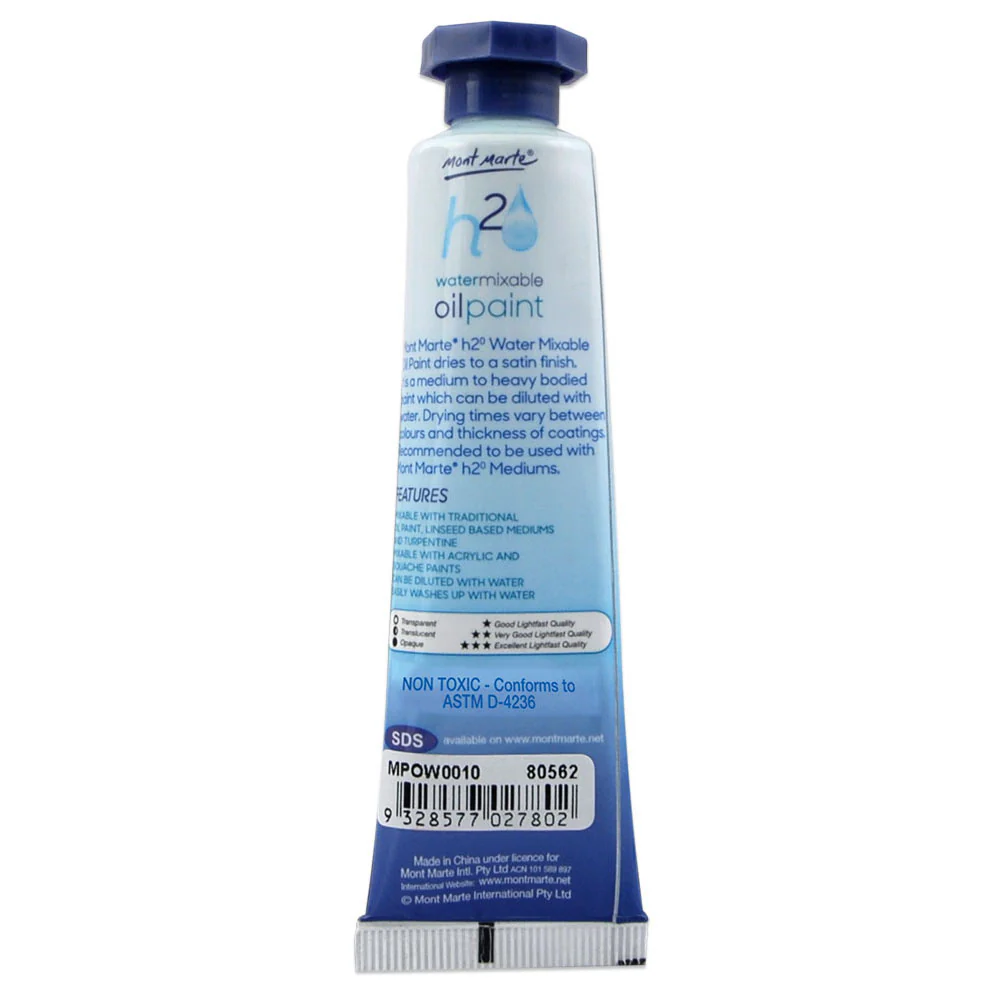 Water Mixable Oil Paint 37ml - Vermillion - Image 2