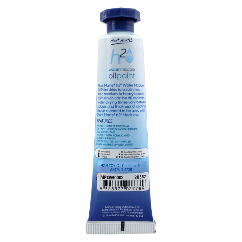 Water Mixable Oil Paint 37ml - Yellow Deep - Image 2