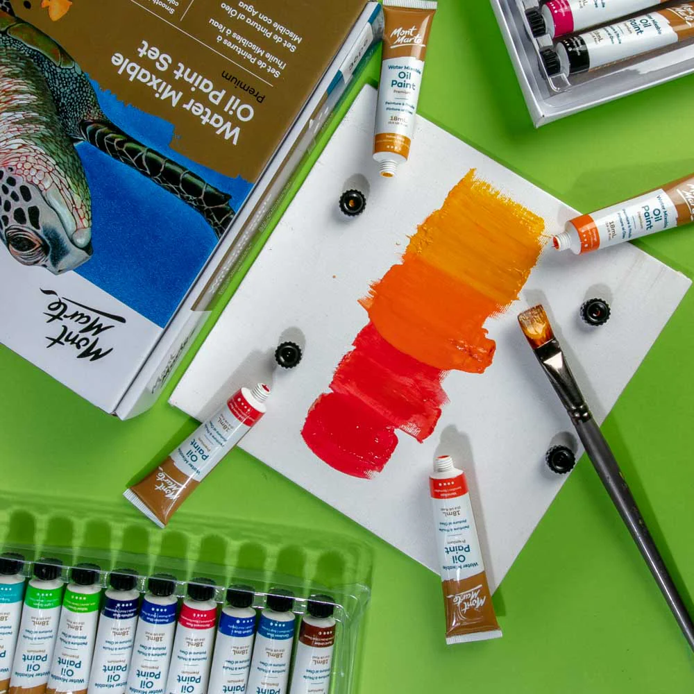 Water Mixable Oil Paint Set Premium 36pc x 18ml - Image 6