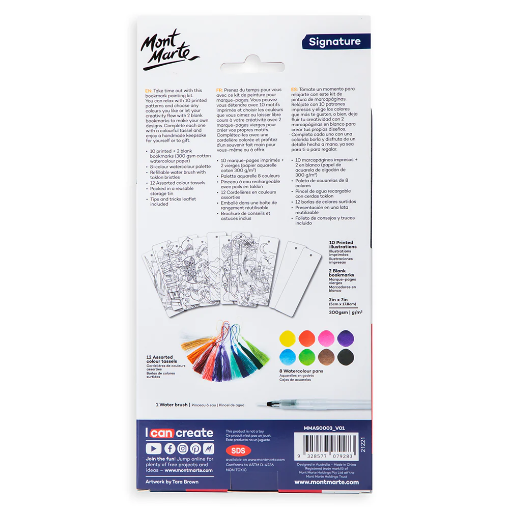 Watercolour Bookmark Set Signature 33pc - Image 2