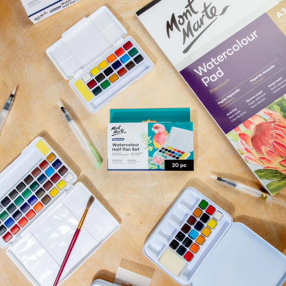 Watercolour Half Pan Set Signature 20pc - Image 8